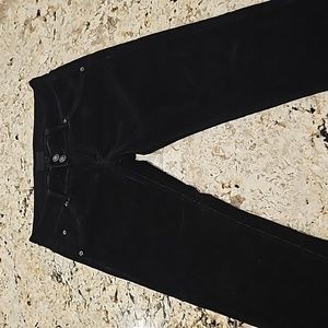 Black Corduroy, Hudson Skinny Jeans! Perfect condition, Size 27, flap pockets!